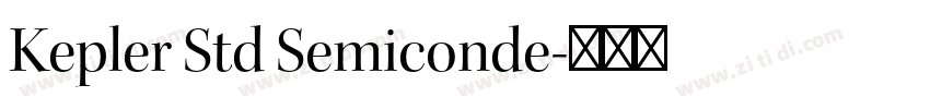 Kepler Std Semiconde字体转换